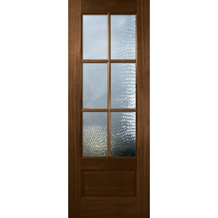 Knockety Stained Mahogany Slab Front Entry Door Wayfair